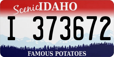 ID license plate I373672