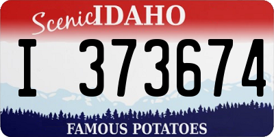 ID license plate I373674