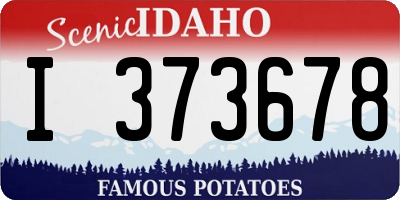 ID license plate I373678