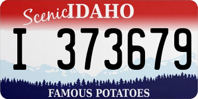 ID license plate I373679