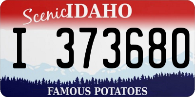 ID license plate I373680