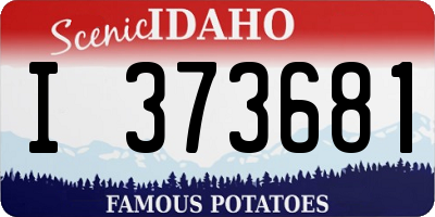 ID license plate I373681