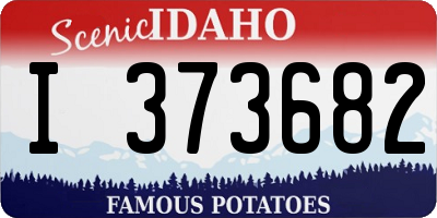 ID license plate I373682