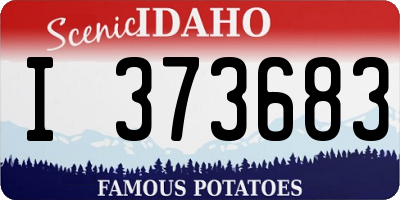 ID license plate I373683