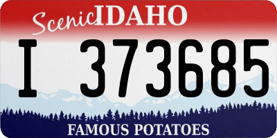 ID license plate I373685