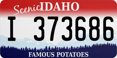 ID license plate I373686