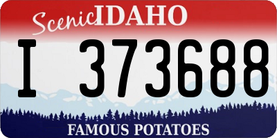 ID license plate I373688