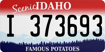 ID license plate I373693