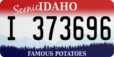 ID license plate I373696