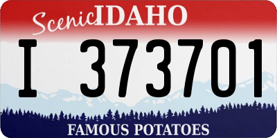 ID license plate I373701