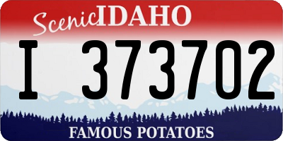 ID license plate I373702