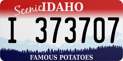 ID license plate I373707