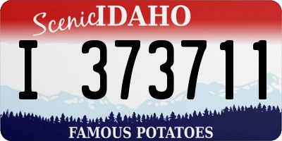 ID license plate I373711