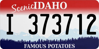 ID license plate I373712