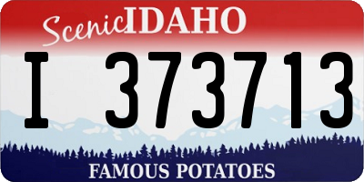 ID license plate I373713