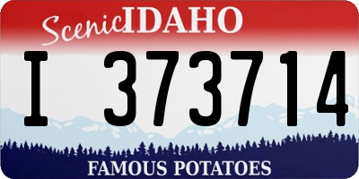 ID license plate I373714