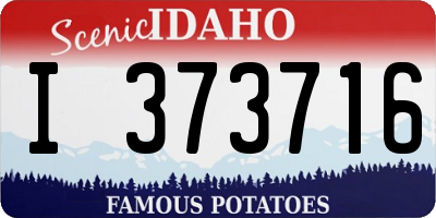ID license plate I373716