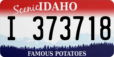 ID license plate I373718