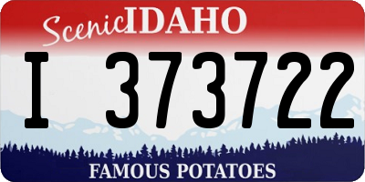 ID license plate I373722
