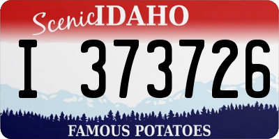 ID license plate I373726