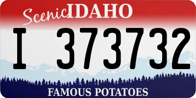 ID license plate I373732
