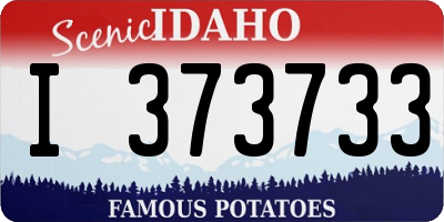 ID license plate I373733