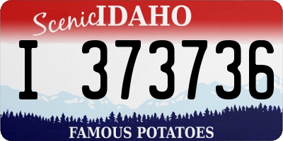 ID license plate I373736