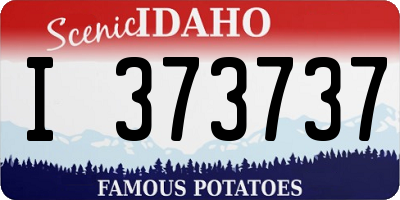ID license plate I373737