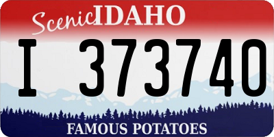 ID license plate I373740