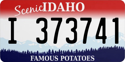 ID license plate I373741