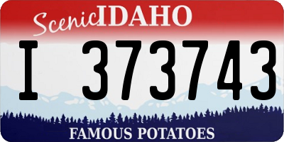 ID license plate I373743