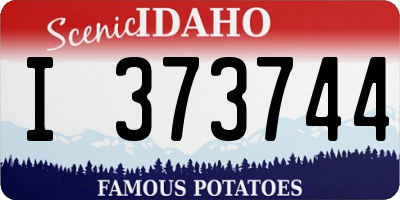 ID license plate I373744