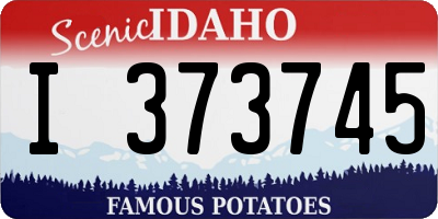 ID license plate I373745