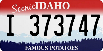 ID license plate I373747