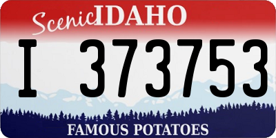 ID license plate I373753