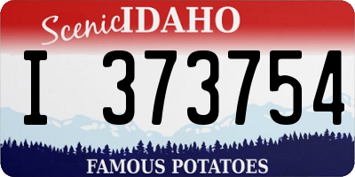 ID license plate I373754