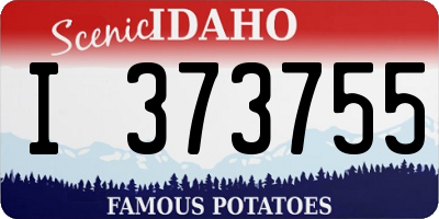 ID license plate I373755