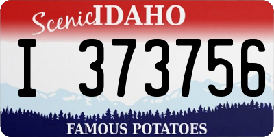 ID license plate I373756