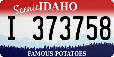 ID license plate I373758