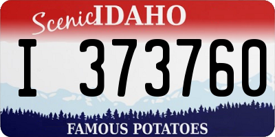 ID license plate I373760