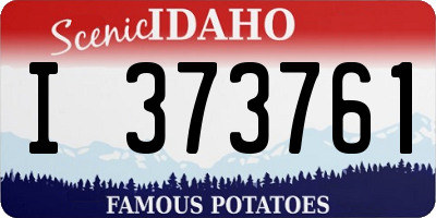 ID license plate I373761