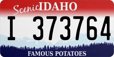 ID license plate I373764