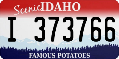 ID license plate I373766
