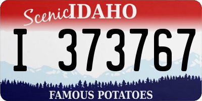 ID license plate I373767