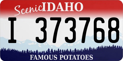 ID license plate I373768