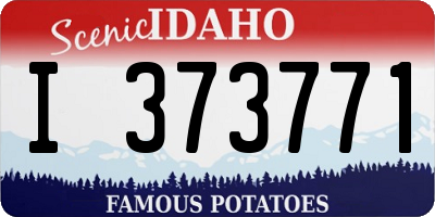 ID license plate I373771