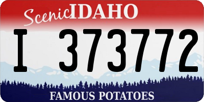 ID license plate I373772