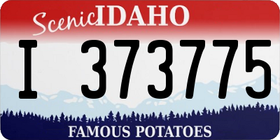 ID license plate I373775