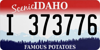ID license plate I373776