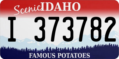 ID license plate I373782